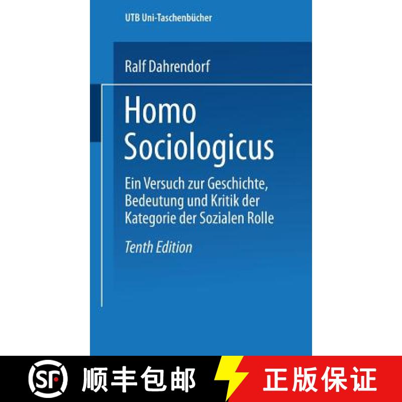 【3-4周达】Homo Sociologicus: Ein Versuch Zur Geschichte, Bedeutung Und Kritik Der Kategorie Der Sozi... [9783531110813]