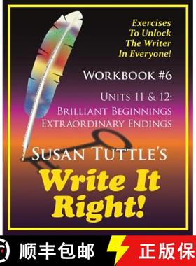 【3-4周达】Write It Right Workbook #6: Brilliant Beginnings, Extraordinary Endings [9781941465097]