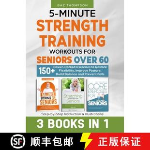 150 Books Power 9781990404559 Packed Exercis... for Minute Strength Seniors Training 预订 Over Workouts