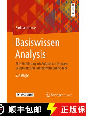 【3-4周达】Basiswissen Analysis: Eine Einführung mit Aufgaben, Lösungen, Selbsttests und interaktiv... [9783658299217]