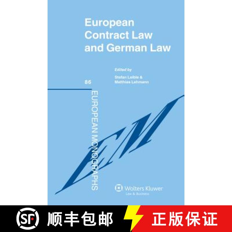 【3-4周达】European Contract Law and  German Law [9789041125880]