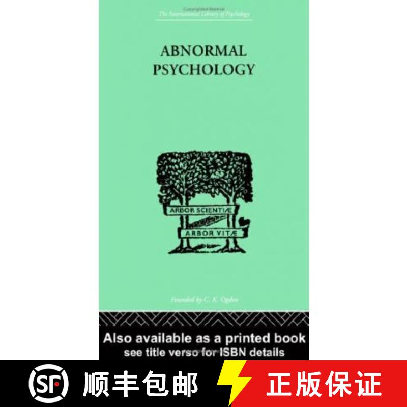 【3-4周达】ABNORMAL PSYCHOLOGY   ILPSY  4 [9780415209229]