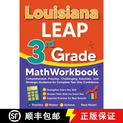 【3-4周达】Louisiana LEAP 3rd Grade Math Workbook: Comprehensive Practice, Challenging Exercises, and... [9798896478409]