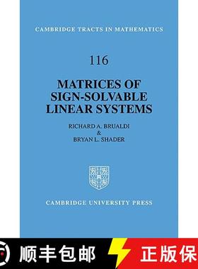 【3-4周达】Matrices of Sign-Solvable Linear Systems: - Matrices of Sign-Solvable Linear Systems [9780521105828]