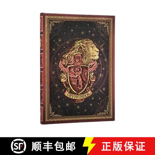 【3-4周达】精装 Gryffindor Journal MIDI Custom Unlined Hardcover, 144pg, 120gsm by Paperblanks (Harry... [9781408765128]