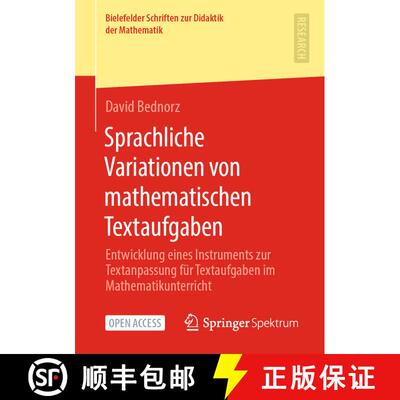 【3-4周达】Sprachliche Variationen von mathematischen Textaufgaben : Entwicklung eines Instruments zu... [9783658330026]