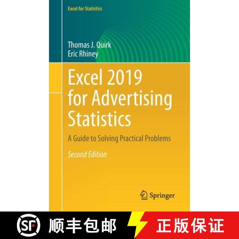 【3-4周达】Excel 2019 for Advertising Statistics : A Guide to Solving Practical Problems [9783030392536]