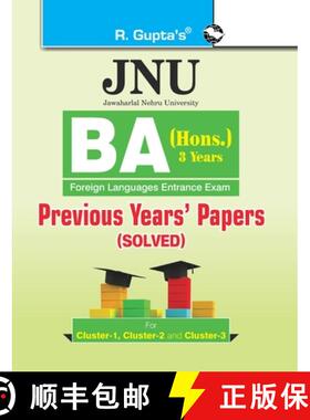 预订 Jnu: Ba (Hons.) Foreign Languages Entrance Examination (Cluster-1, 2 & 3) Previous Years' Papers... [9789386845504]