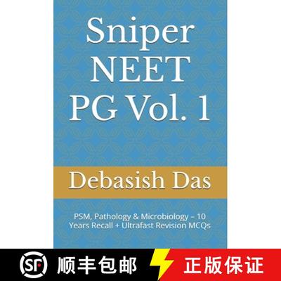 【3-4周达】Sniper NEET PG Vol. 1: PSM, Pathology & Microbiology - 10 Years Recall + Ultrafast Revisio... [9789334283570]