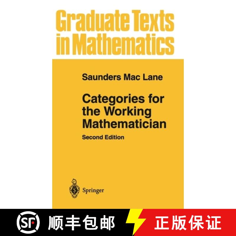 【3-4周达】Categories for the Working Mathematician [9780387984032]