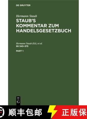 【3-4周达】§§ 343-375: (Zitiermethode: Staub-Koenige) [9783111207049]