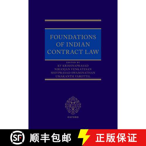 【3-4周达】精装 Foundations of Indian Contract Law [9780198893752]