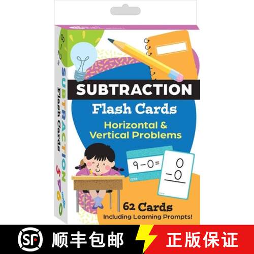 【3-4周达】Subtraction Flash Cards [9798765999813]
