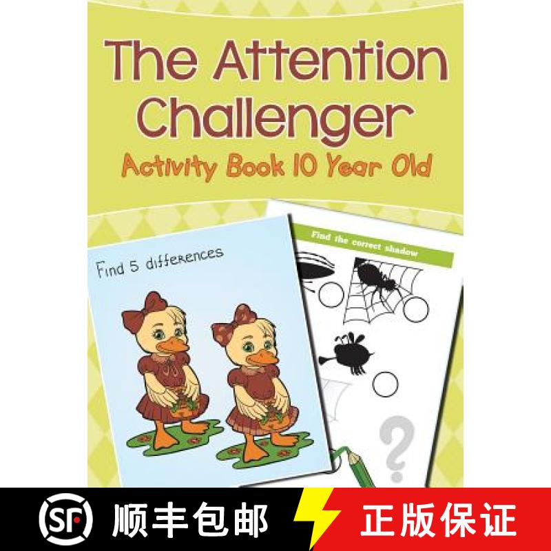 【3-4周达】The Attention Challenger: Activity Book 10 Year Old [9781682604380]