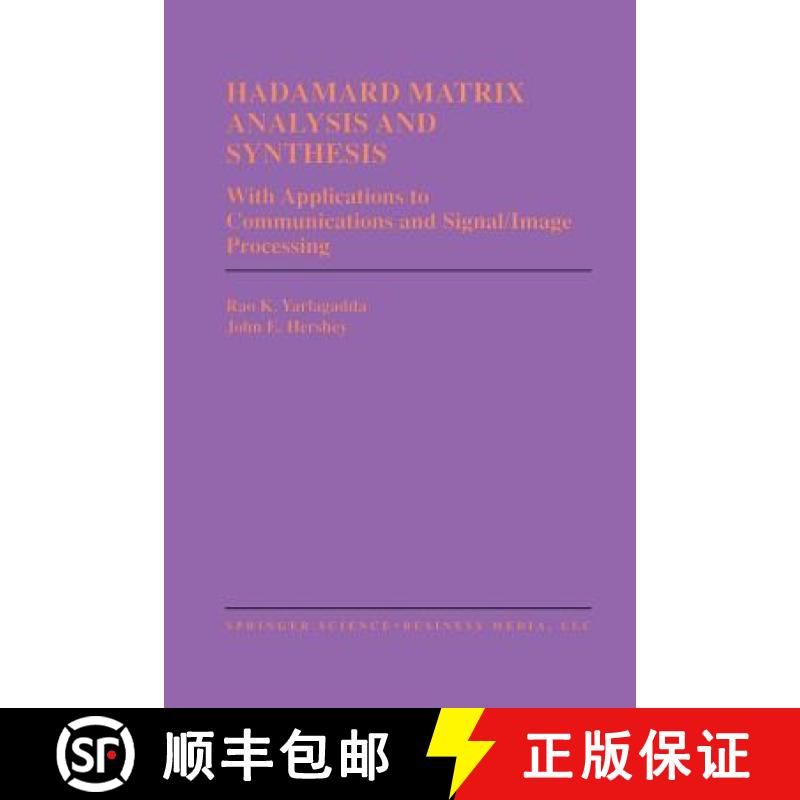 【3-4周达】Hadamard Matrix Analysis and Synthesis : With Applications to Communications and Signal/Im... [9781461378983]