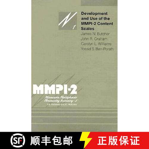 【3-4周达】精装 Development and Use of the Mmpi-2 Content Scales: Volume 1 [9780816618170]