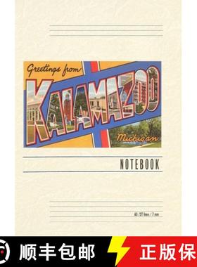 预订 Vintage Lined Notebook Greetings from Kalamazoo [9798385424627]