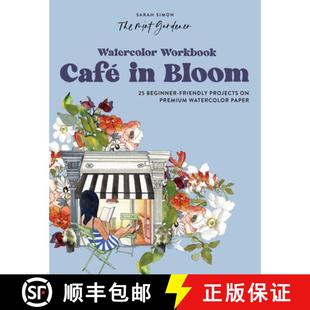 【3-4周达】Watercolor Workbook: A Day at the Cafe: 25 Beginner-Friendly Projects on Premium Watercolo... [9781958803608]