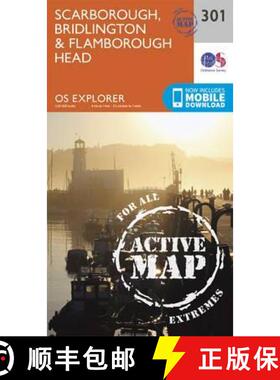 【3-4周达】Scarborough, Bridlington and Flamborough Head [9780319471739]