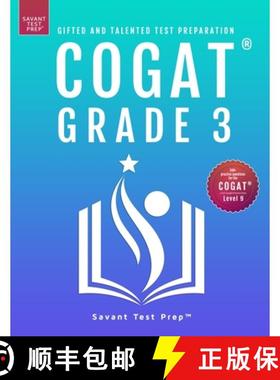 预订 COGAT Grade 3 Test Prep [9781733113267]