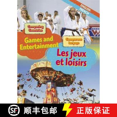 【3-4周达】精装 Dual Language Learners: Comparing Countries: Games and Entertainment (English/French) [9781445160429]