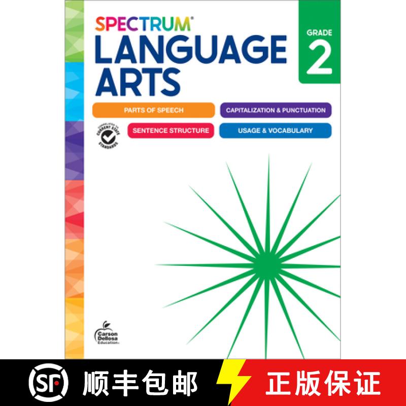 【3-4周达】Spectrum Language Arts Workbook, Grade 2 [9781483871363]