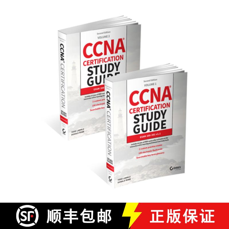 【3-4周达】CCNA Certification Study Guide Volume 1 and Volume 2 Set: Exam 200-301 V1.1 [9781394304080]