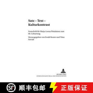 Kulturkontrast 9783631542538 Piitulainen Satz Text zum fuer Festschrift Geburtstag 预订 Marja 60. Leena