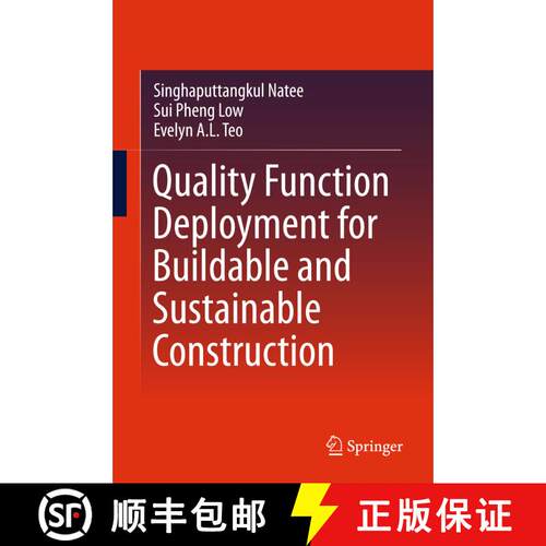 【3-4周达】精装 Quality Function Deployment for Buildable and Sustainable Construction (1st ed. 2016) [9789812878489]
