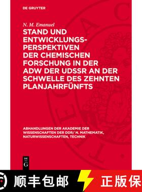预订 Stand Und Entwicklungsperspektiven Der Chemischen Forschung in Der Adw Der Udssr an Der Schwelle... [9783112778920]