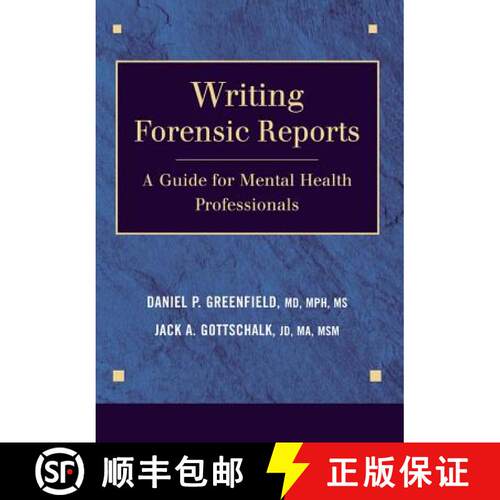 【3-4周达】Writing Forensic Reports : A Guide for Mental Health Professionals [9780826121585]
