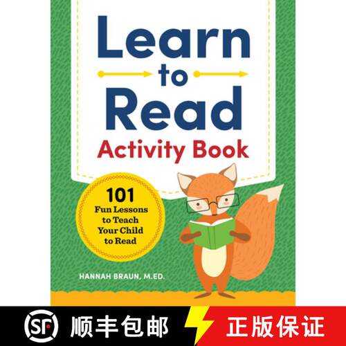【3-4周达】Learn to Read Activity Book: 101 Fun Phonics Lessons to Teach Your Child to Read [9781939754523]