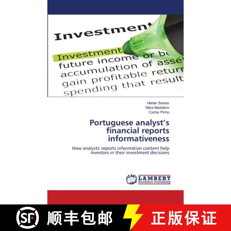 预订 Portuguese analyst's financial reports informativeness [9783843378390]