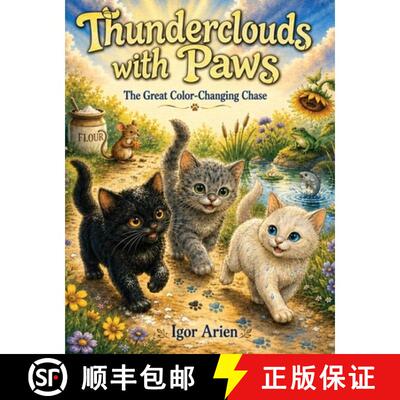 【3-4周达】精装 Thunderclouds with Paws: The Great Color-Changing Chase [9798256135706]