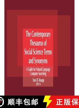 【3-4周达】The Contemporary Thesaurus of Social Science Terms and Synonyms [9780897745956]