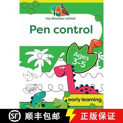 【3-4周达】My Dinosaur School Pen Control Age 3-5: Fun dinosaur tracing activity book [9781913467197]