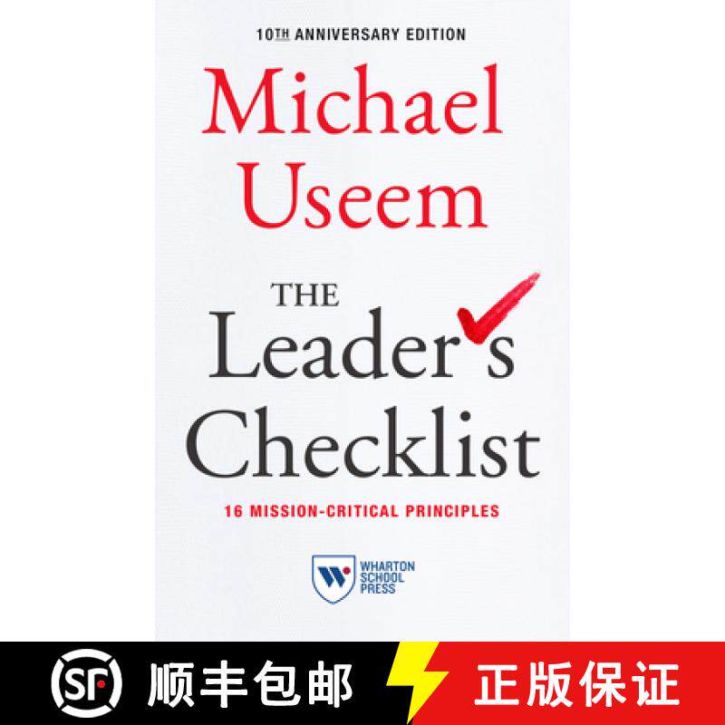 预订 The Leader's Checklist, 10th Anniversary Edition: 16 Mission-Critical Principles [9781613631188]