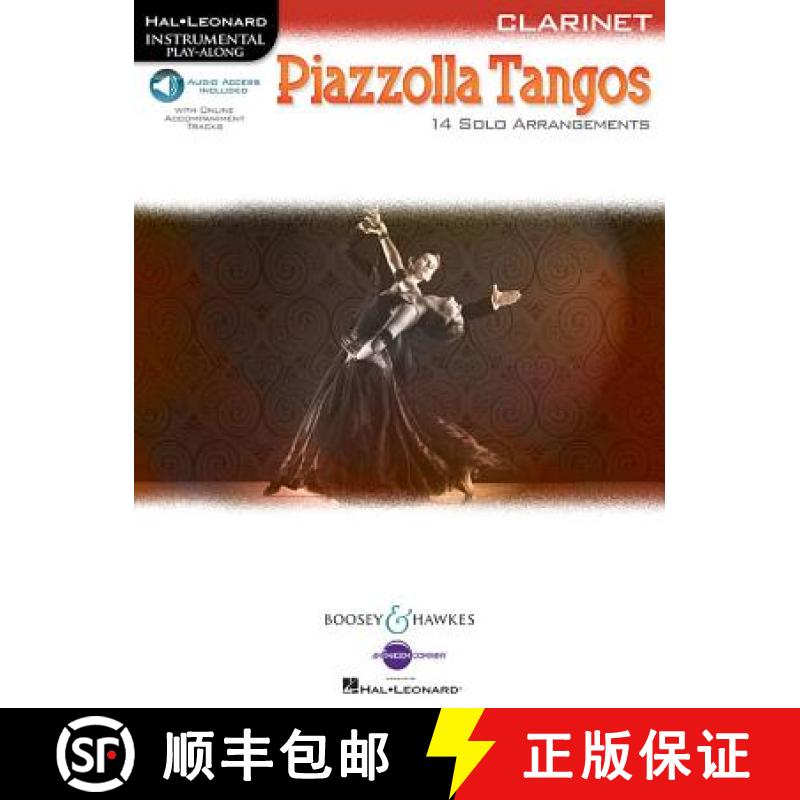 【3-4周达】Piazzolla Tangos: Clarinet [9781495028403]