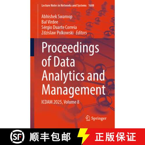 【3-4周达】Proceedings of Data Analytics and Management : ICDAM 2025, Volume 8 [9783032037398]