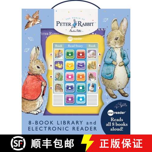 【3-4周达】精装 World of Peter Rabbit: Me Reader 8-Book Library and Electronic Reader Sound Book Set [9781503770096]