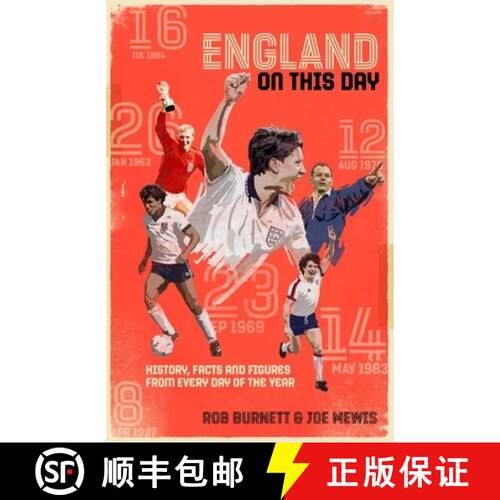 【3-4周达】精装 England on This Day: Football History, Facts & Figures from Every Day of the Year [9781785317194]