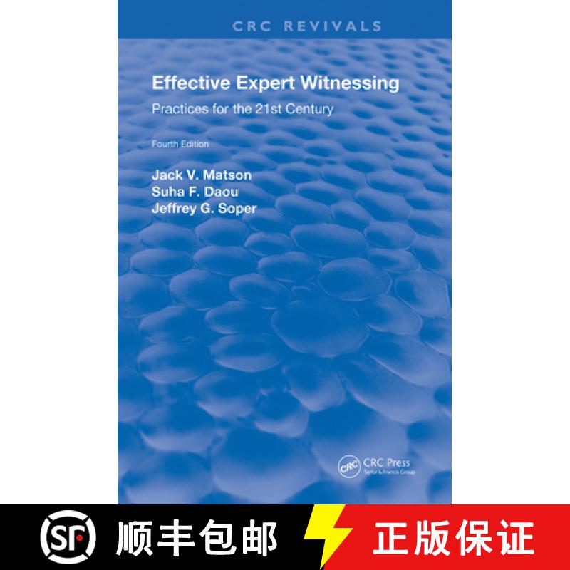 【3-4周达】Effective Expert Witnessing, Fourth Edition: Practices for the 21st Century [9780367229290]