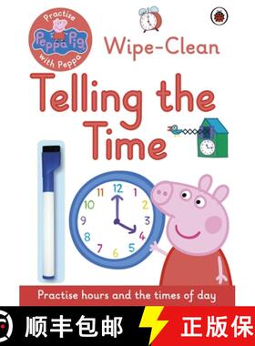 【3-4周达】Peppa Pig: Practise with Peppa: Wipe-Clean Telling the Time [9780241254011]