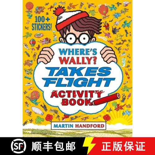 【3-4周达】Where's Wally? Takes Flight: Activity Book [9781406370607]
