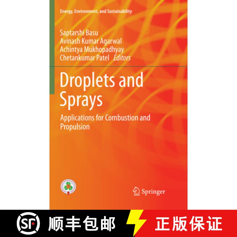 【3-4周达】Droplets and Sprays: Applications for Combustion and Propulsion [9789811356377]