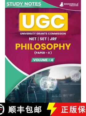 【3-4周达】UGC NET Paper II Philosophy (Vol 4) Topic-wise Notes (English Edition) | A Complete Prepar... [9789355567451]
