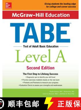 【3-4周达】McGraw-Hill Education Tabe Level A, Second Edition [9781259587795]