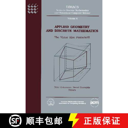 【3-4周达】精装 Applied Geometry And Discrete Mathematics: The Victor Klee Festschrift [9780821865934]