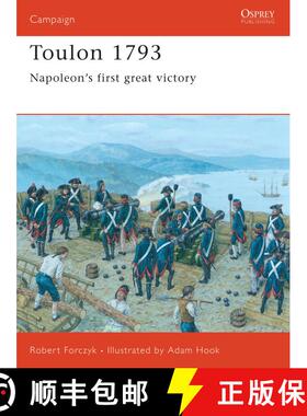 【3-4周达】Toulon, 1793: Napoleon's First Great Victory [9781841769196]