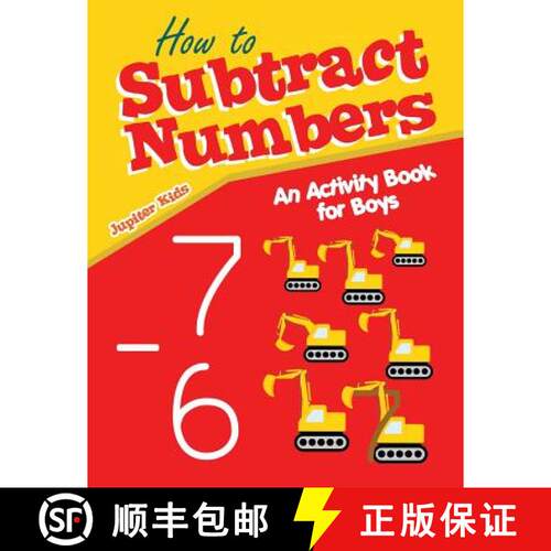 【3-4周达】How to Subtract Numbers : An Activity Book for Boys [9781541940659]